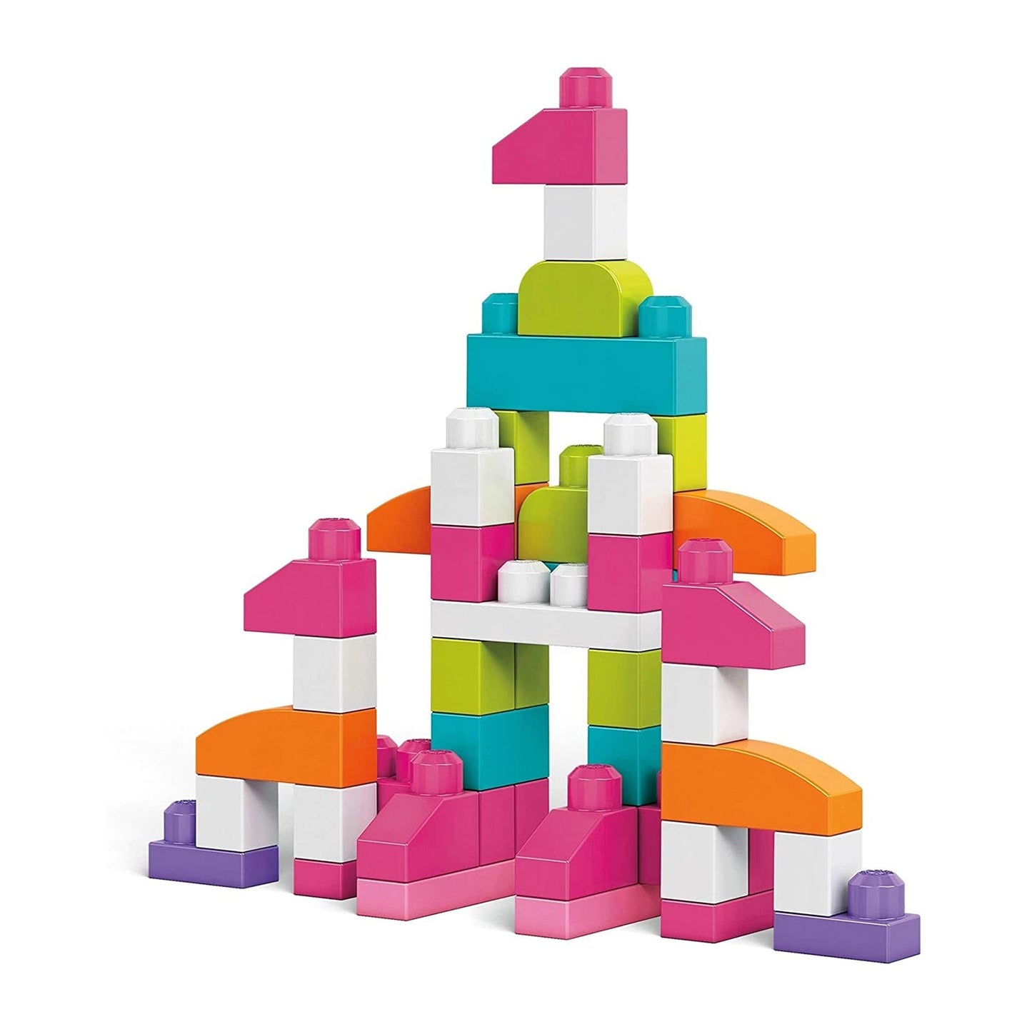 Mega Bloks First Builders 80 Piece Pink Bag