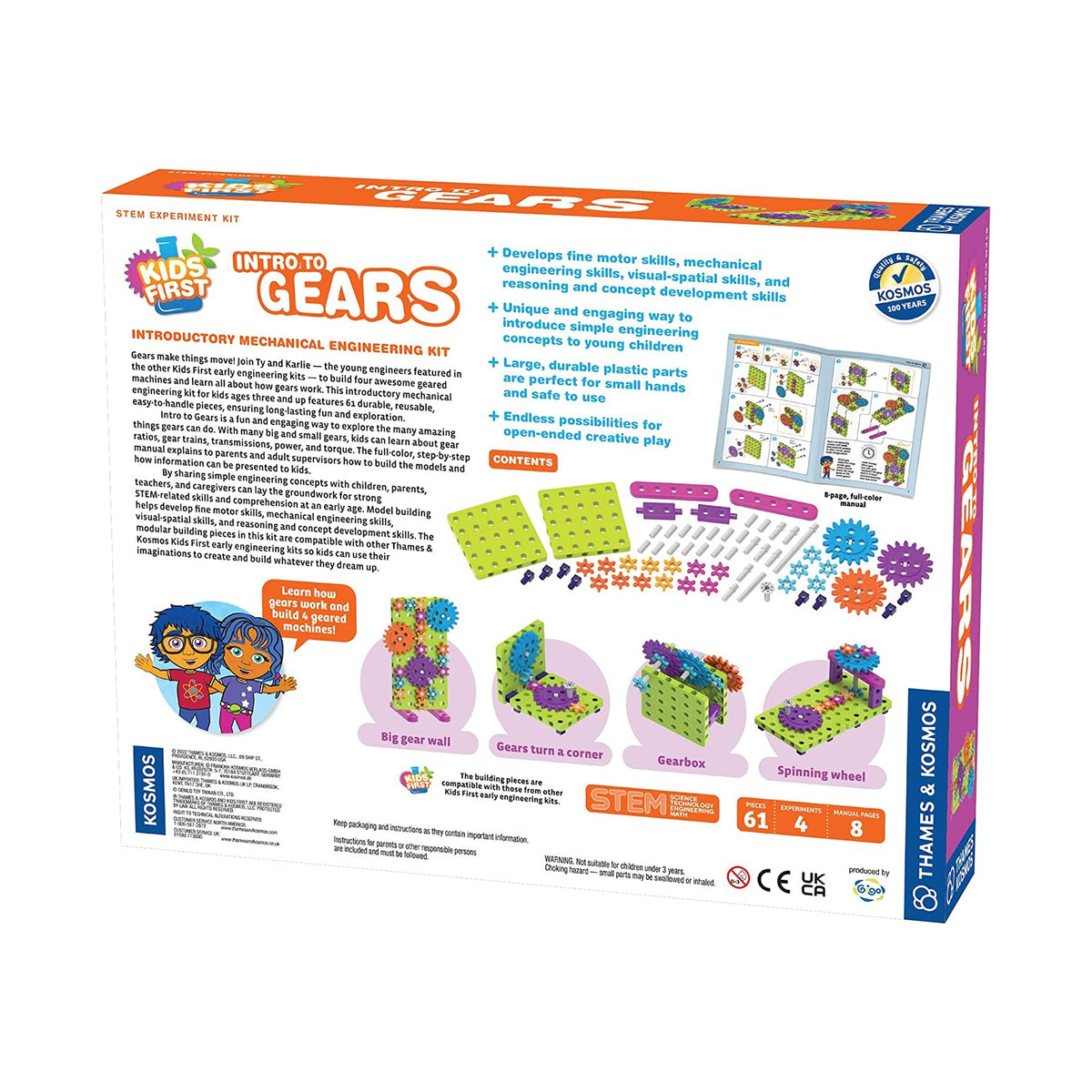 Thames And Kosmos Intro To Gears Experiment Kit