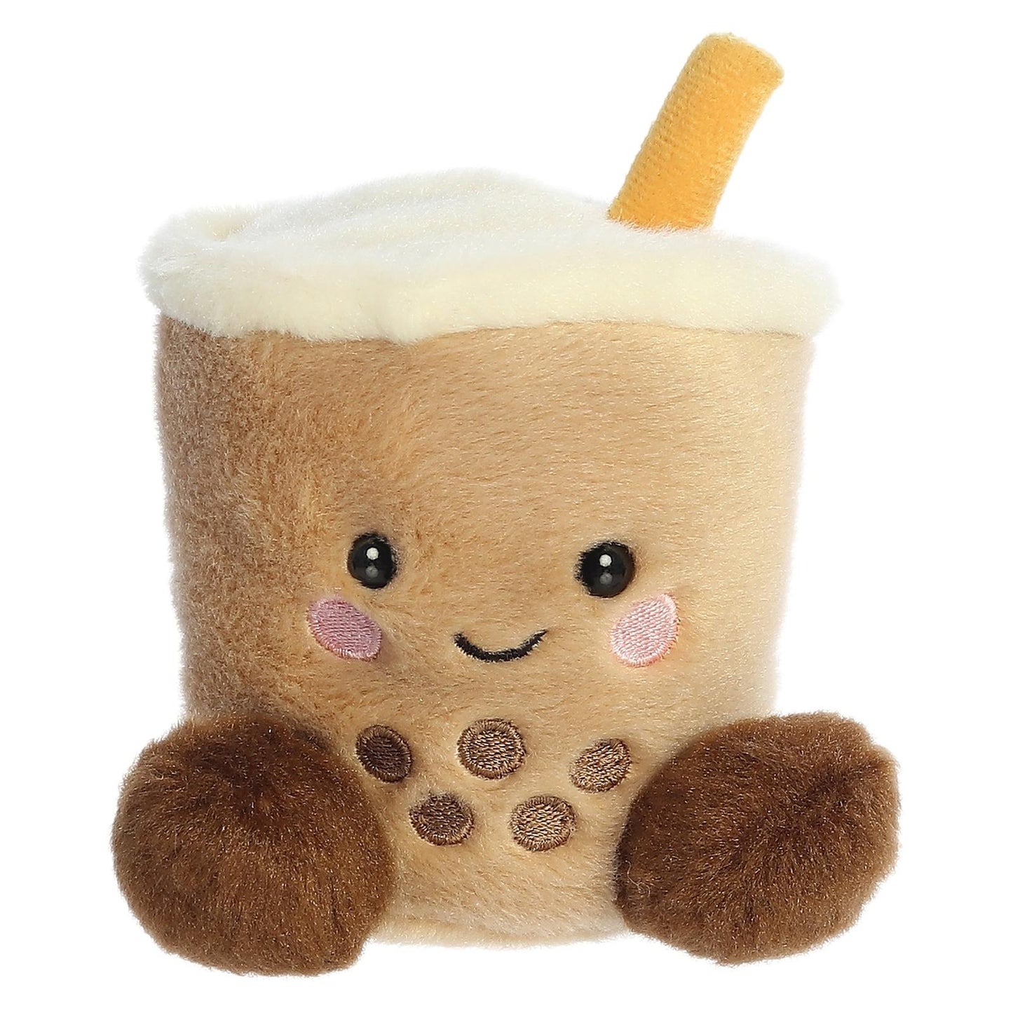 Aurora Palm Pals Milky Tea Boba 4 Inch Plush Figure Clip On