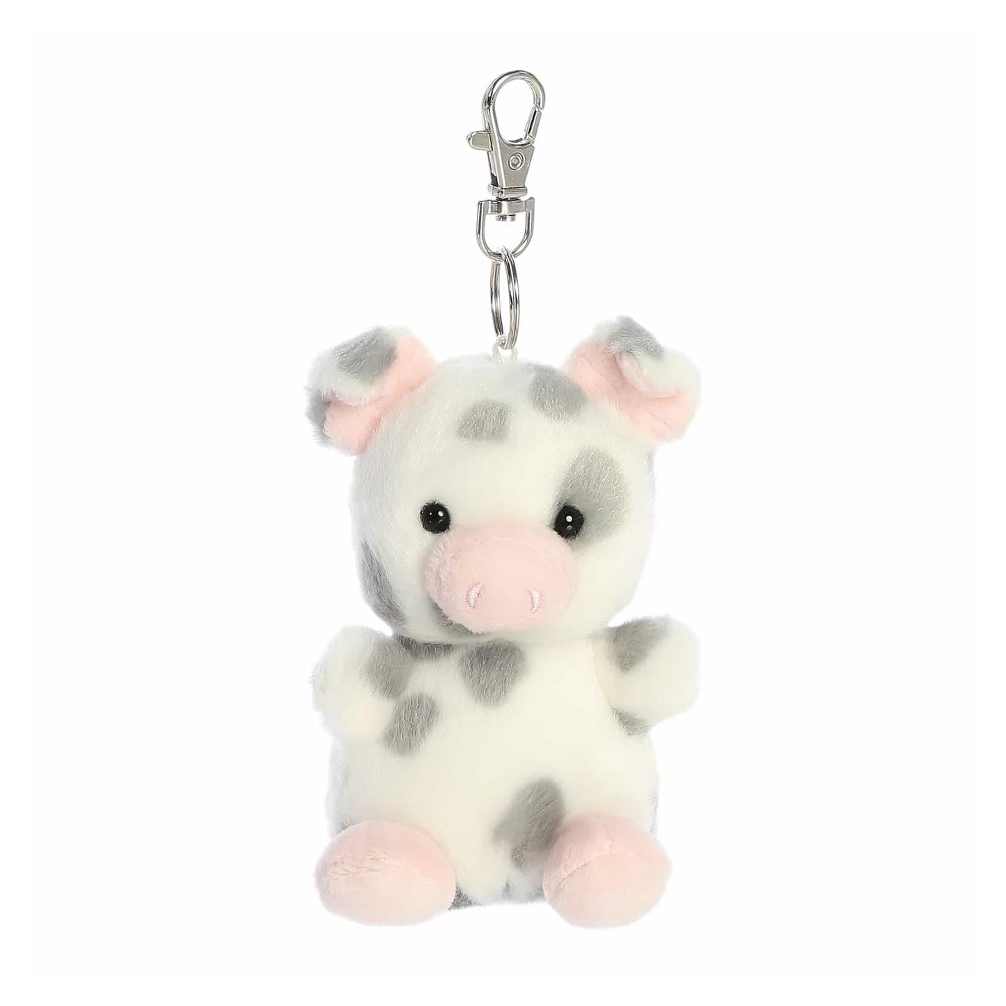 Aurora Palm Pals Piggles Spotted Piglet 4 Inch Plush Figure Clip On
