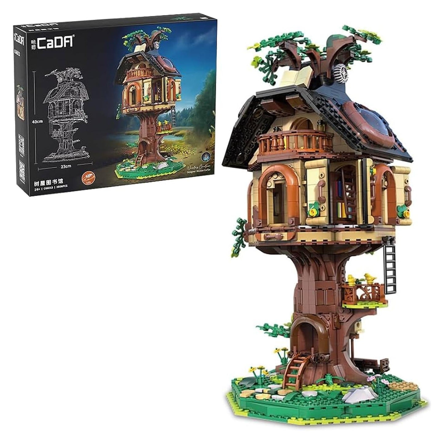 CaDa Tree House Library Building Set