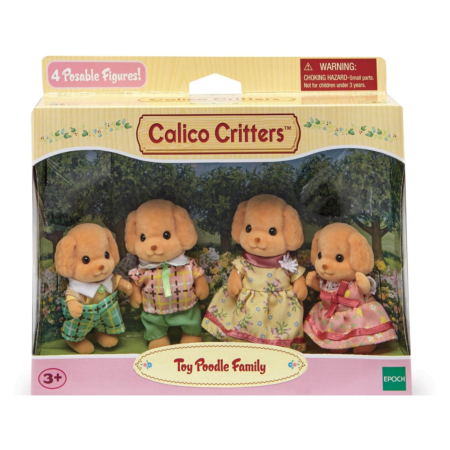 Calico Critters Toy Poodle Family Figure Set
