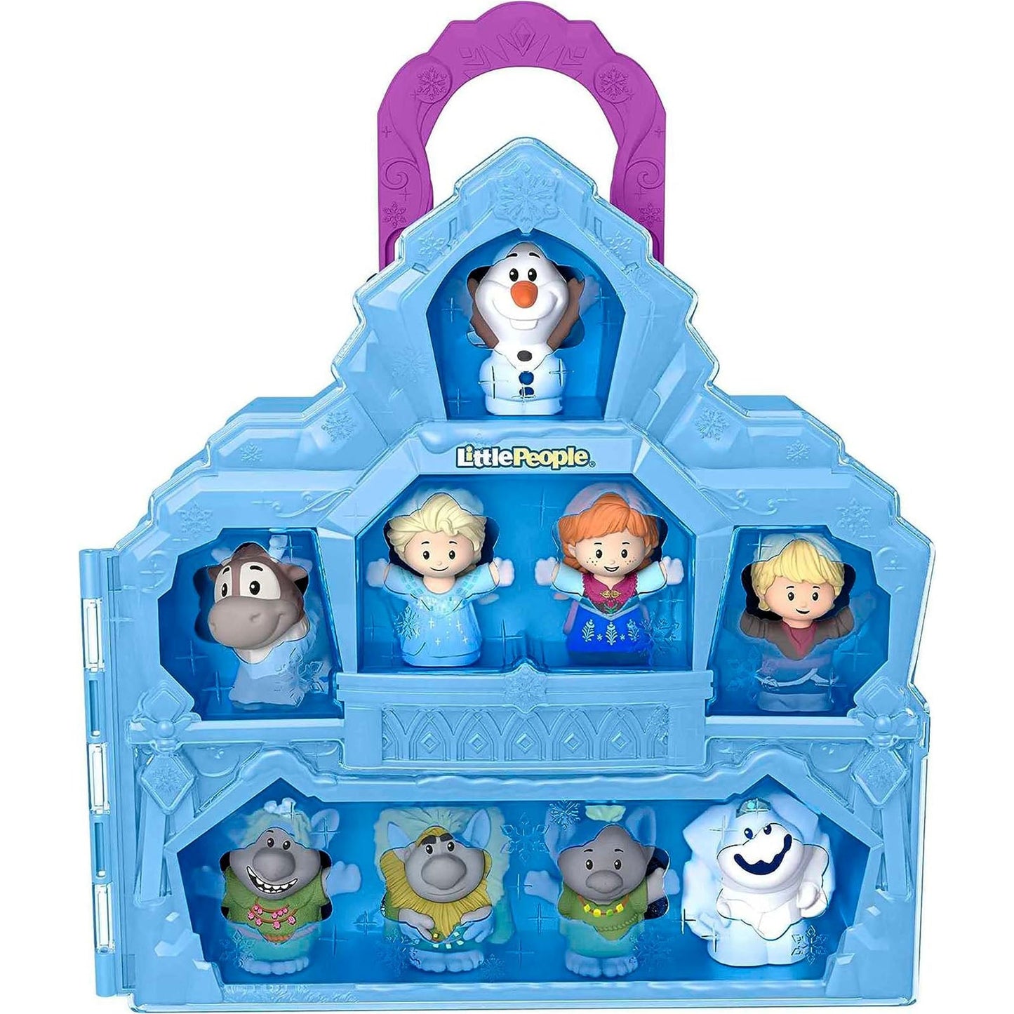 Fisher Price Little People Frozen Carry Along Castle Case Set