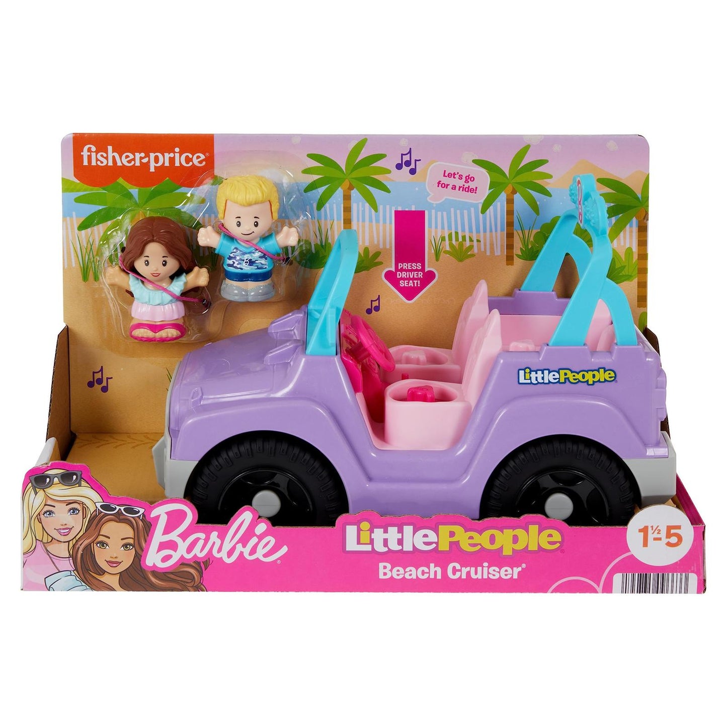 Fisher-Price Barbie Little People Beach Cruiser Play Set