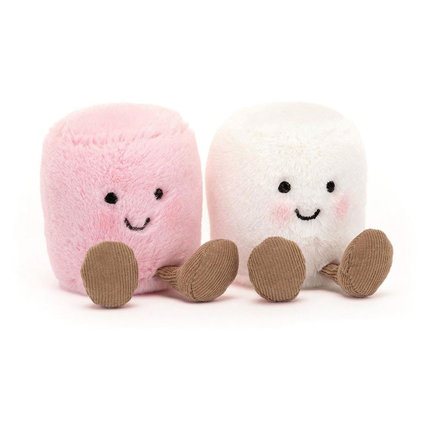 Jellycat Amuseable Marshmallows Pink White Plush