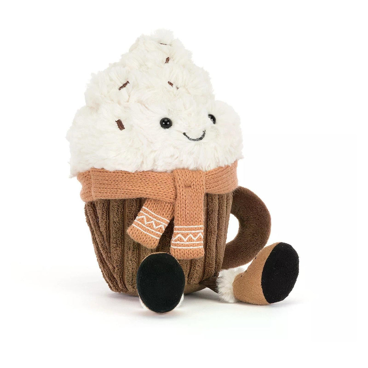 Jellycat Amuseables Scarffles Hot Chocolate 8 Inch Plush Figure