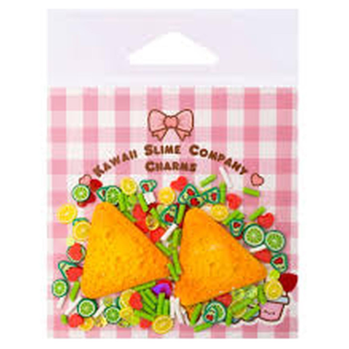 Kawaii Slime Chips And Dip Slime Toppings Charm Bag