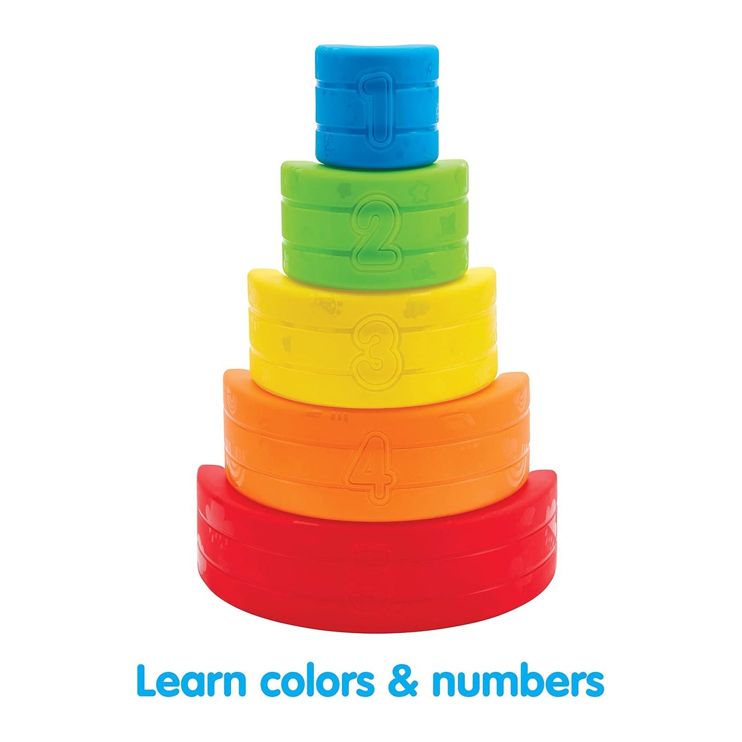 Kidoozie Musical Stack And Learn Rainbow Play Set