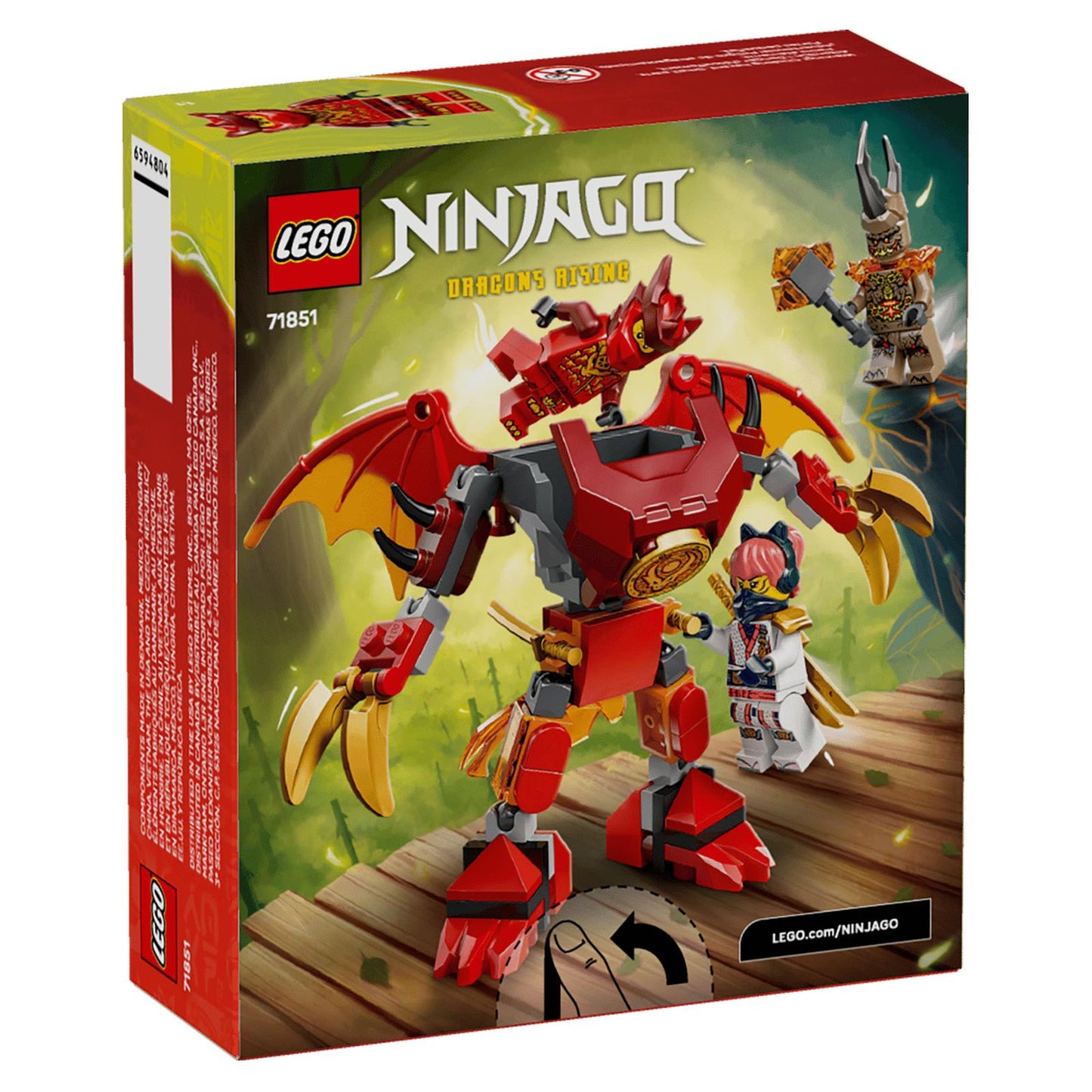 LEGO® Ninjago Kai's Dragon Mech Battle Pack Building Set 71851