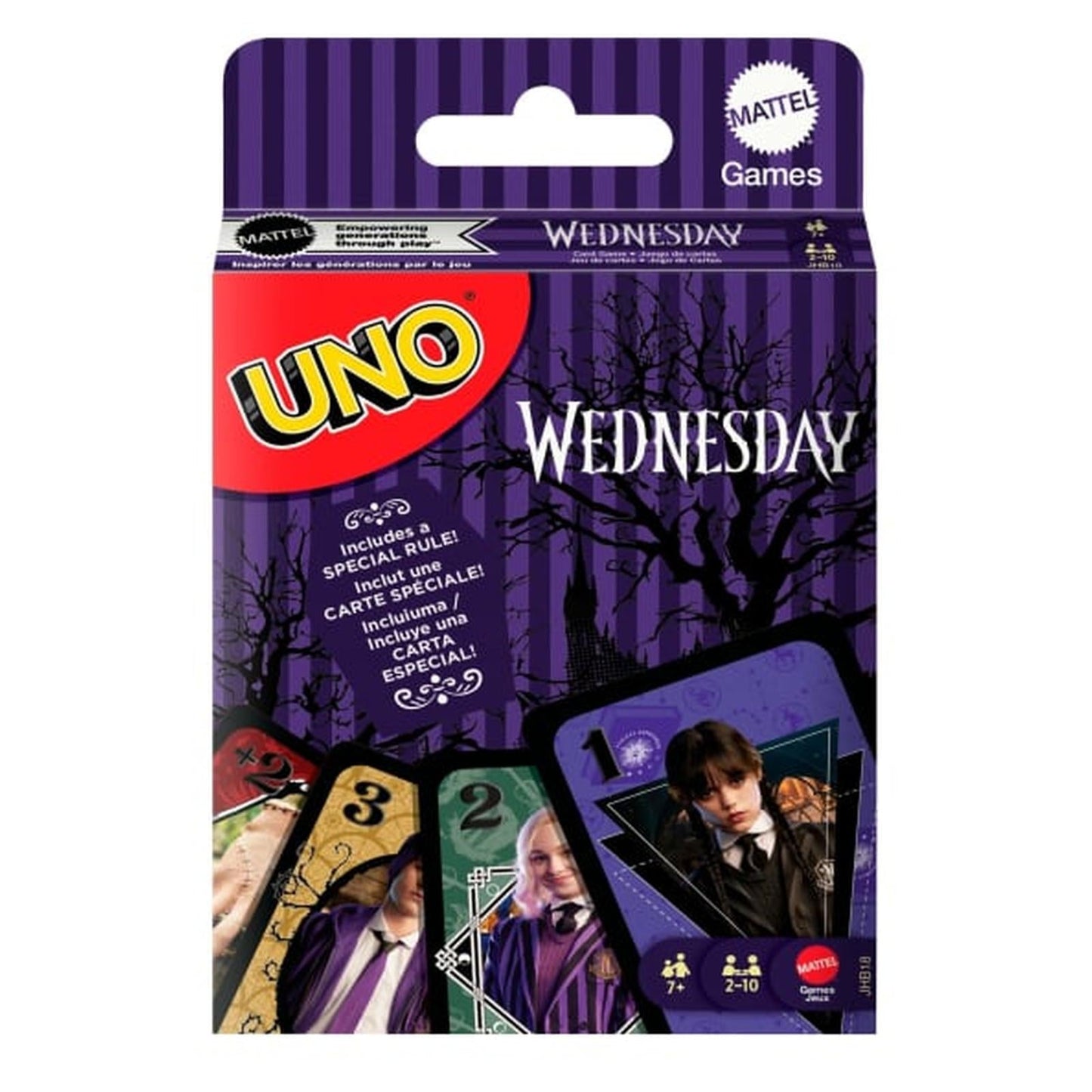 Mattel Wednesday Uno Card Game