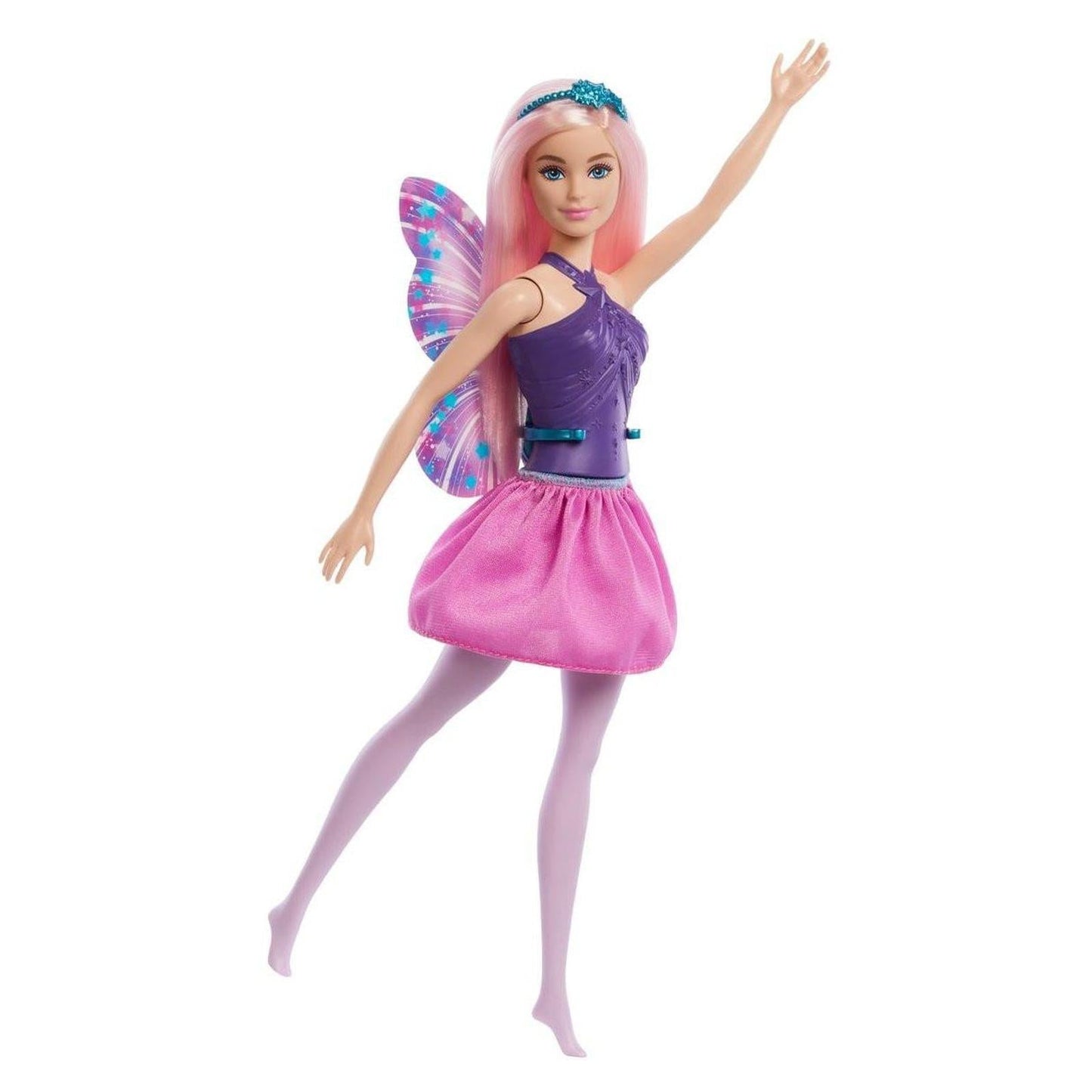 Mattel Barbie Fantasy Dreamtopia Fairy Pink Hair Purple Dress Doll