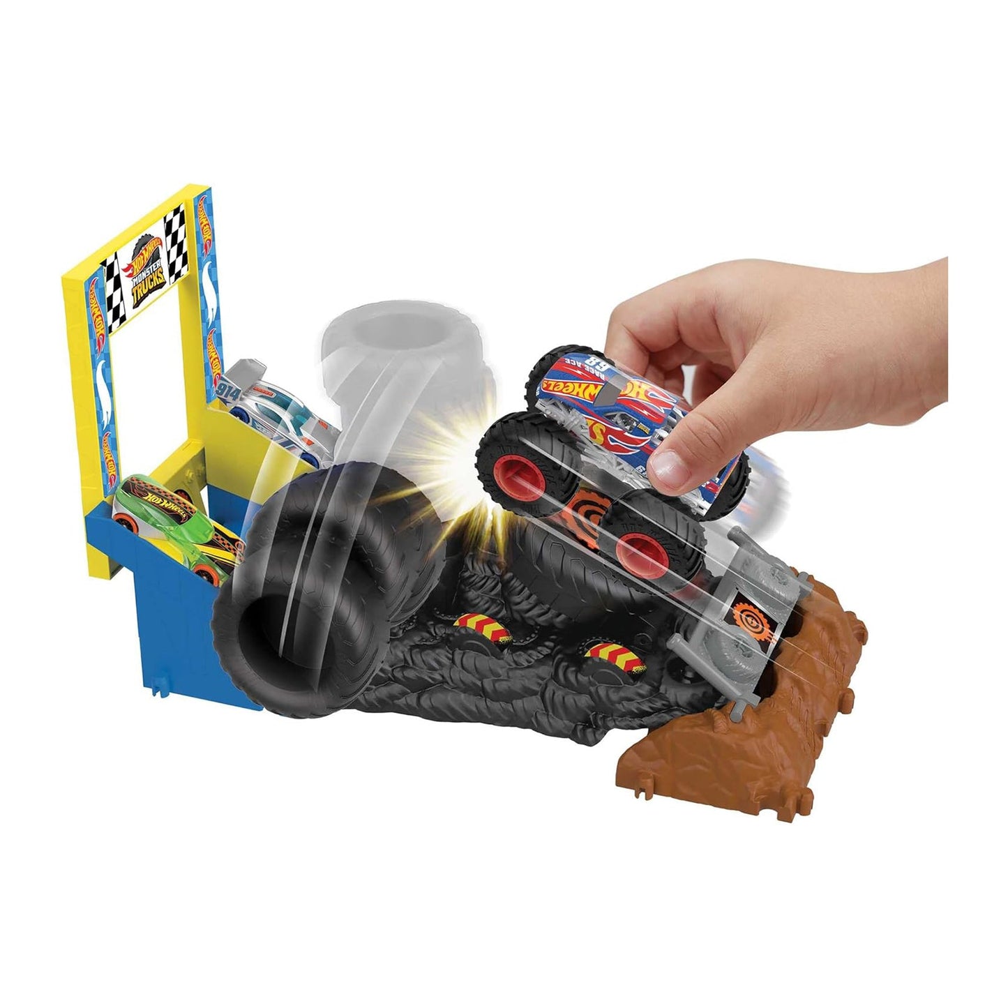 Mattel Hot Wheels Monster Trucks Arena Smashers Smash Race Challenge Set