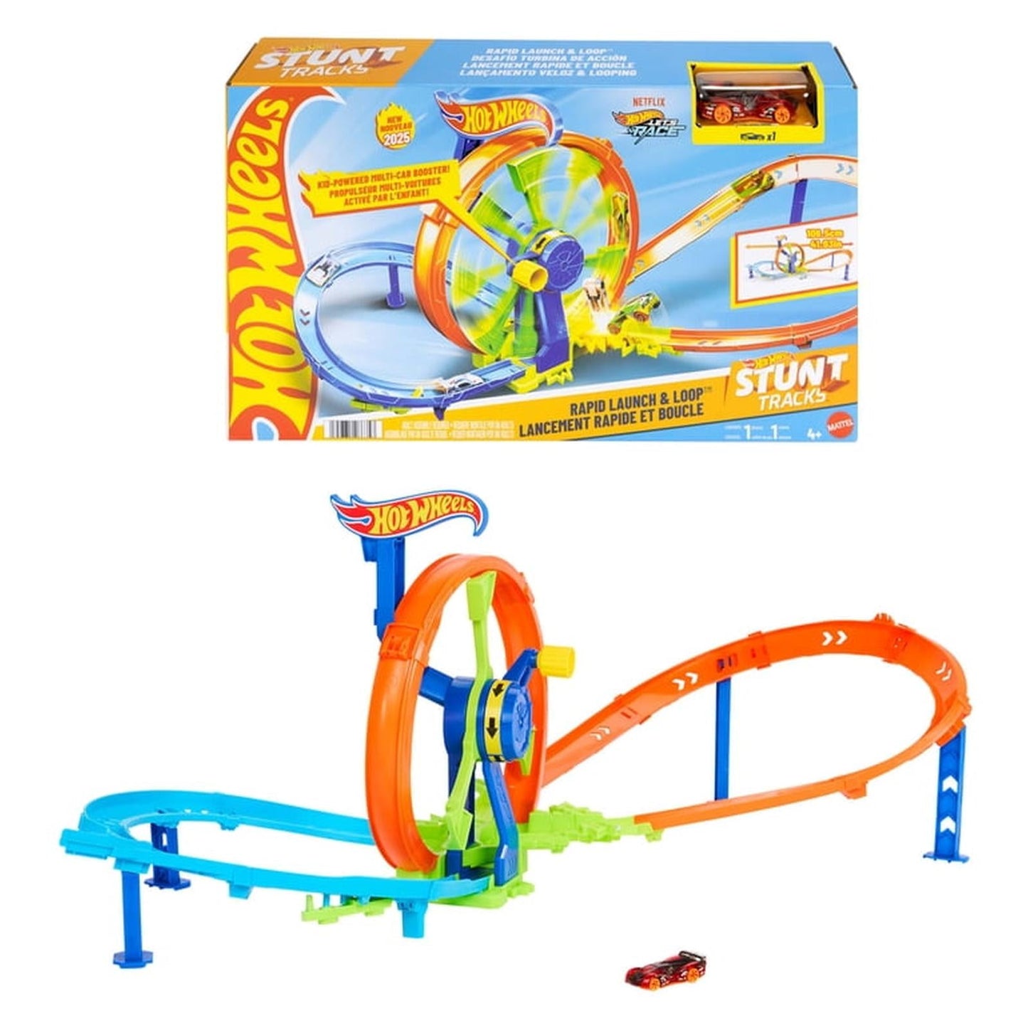 Mattel Hot Wheels Rapid Launch And Loop Stunt Tack