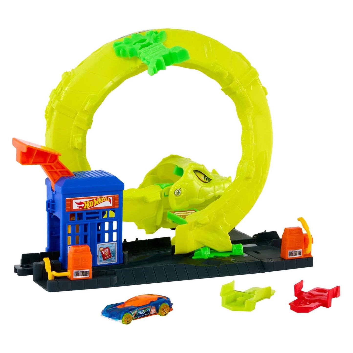 Mattel Hot Wheels Snake Spiral Attack Set