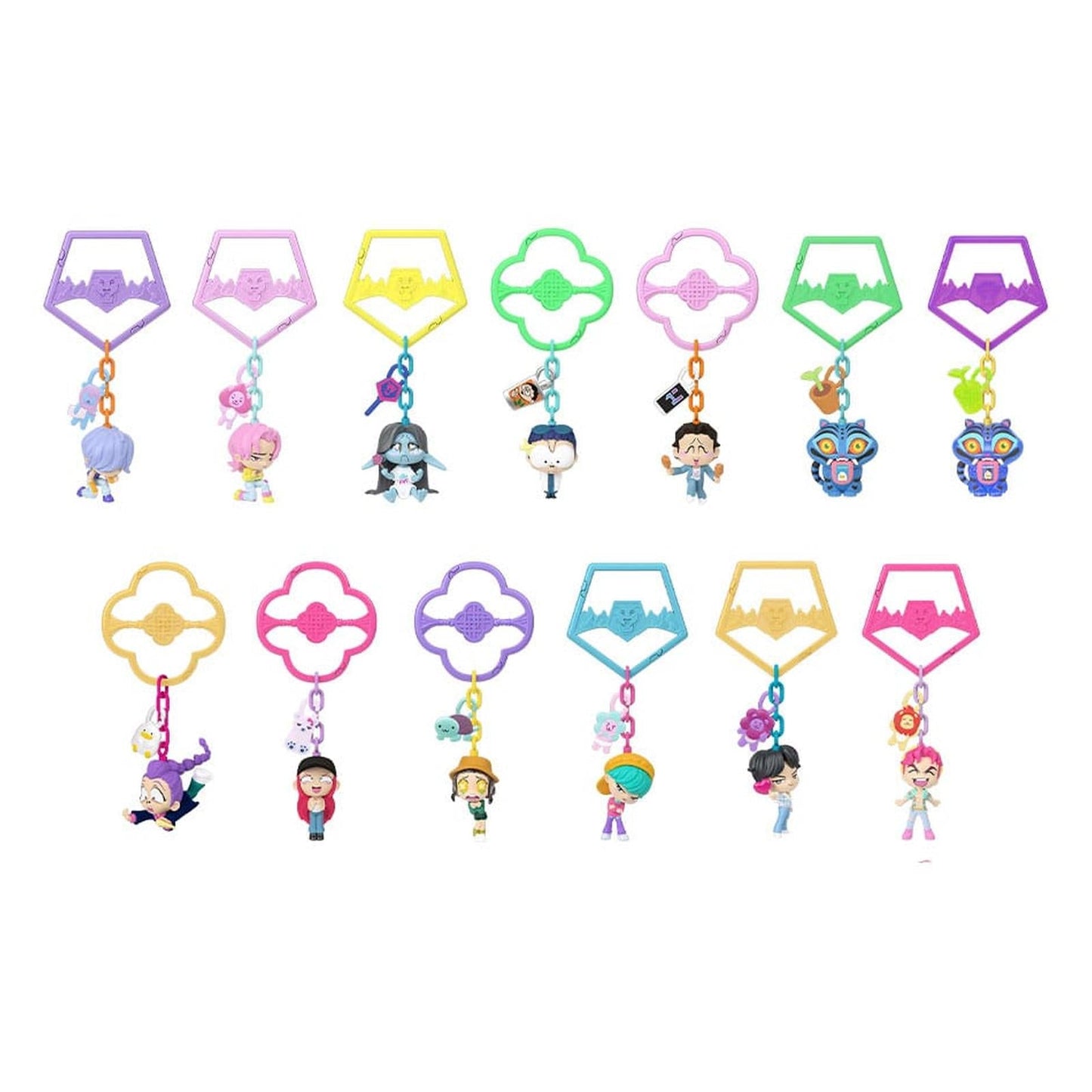 Mattel KPop Demon Hunters Hello Friend Mini Reveal Single Blind Bag Doll Keychain