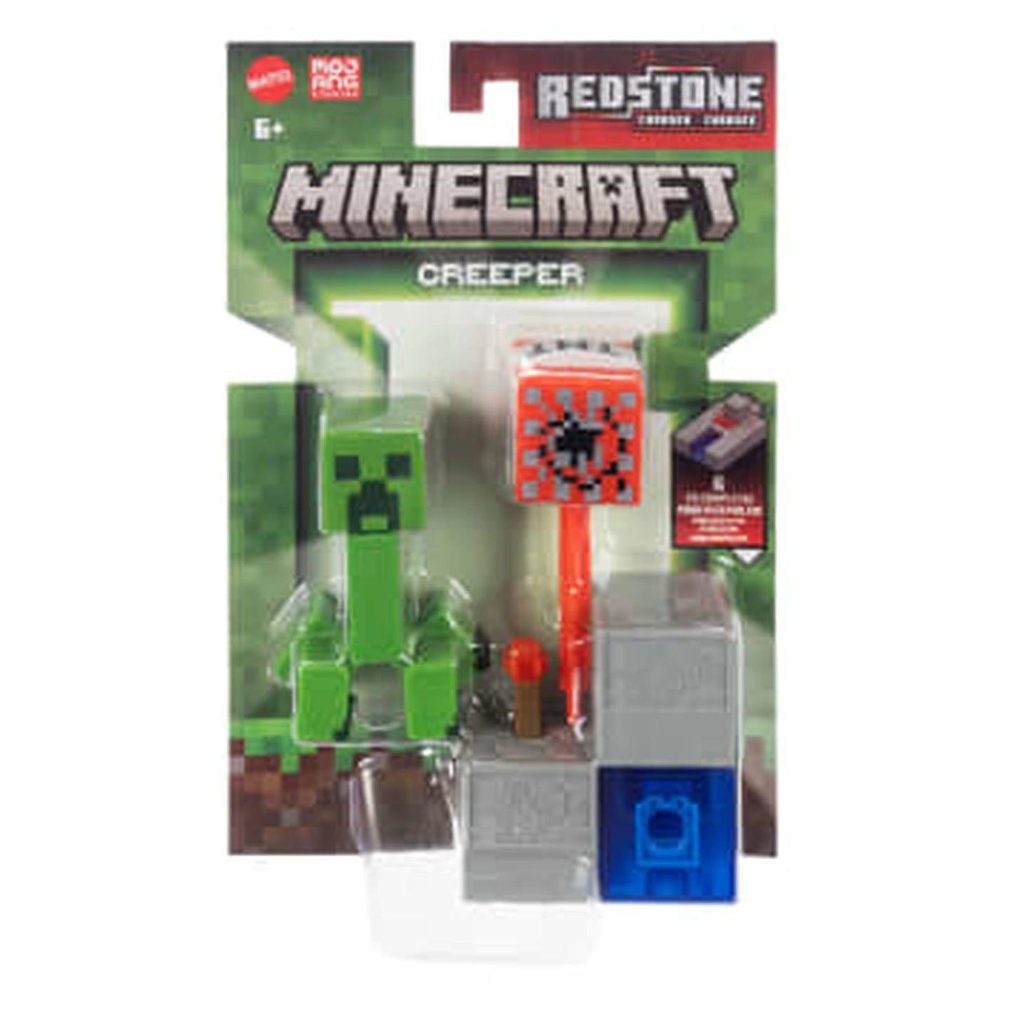 Mattel Minecraft Redstone Charged Creeper Figure