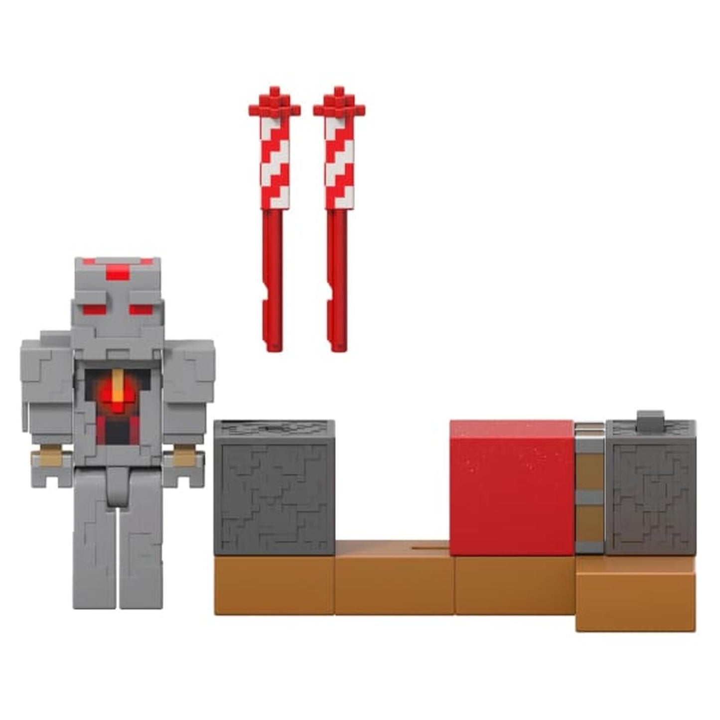Mattel Minecraft Redstone Charged Protector's Firework Launcher Figure Set