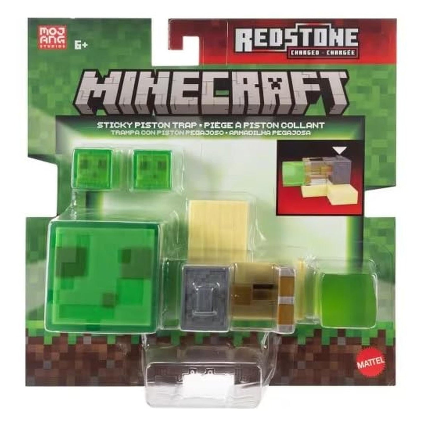 Mattel Minecraft Redstone Charged Sticky Piston Trap