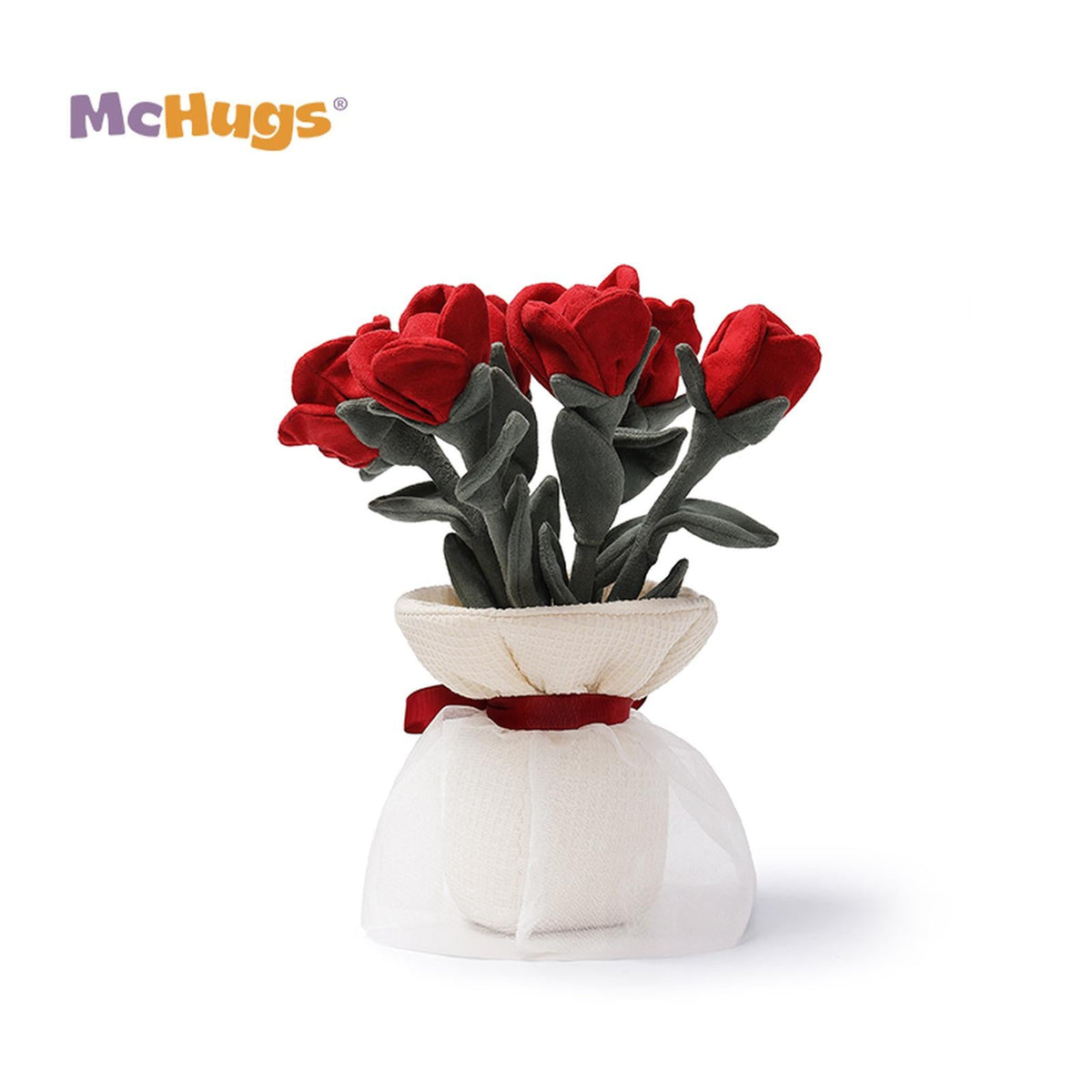 McHugs Romantic Rose Bouquet 10 Inch Plush Figure