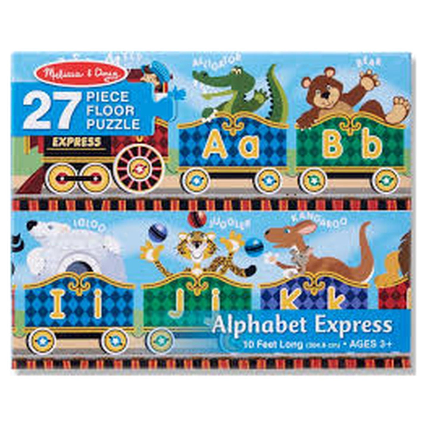 Melissa And Doug Alphabet Express 27 Piece Floor Puzzle