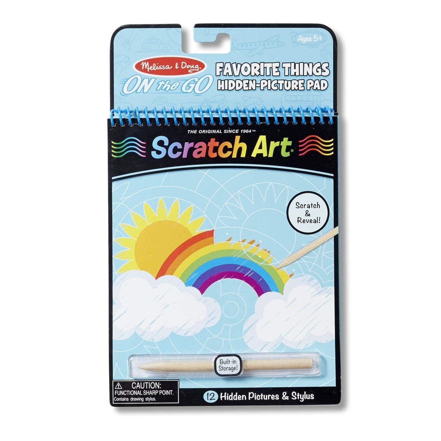 Melissa And Doug On The Go Scratch Art Favorite Things Coloring Pad