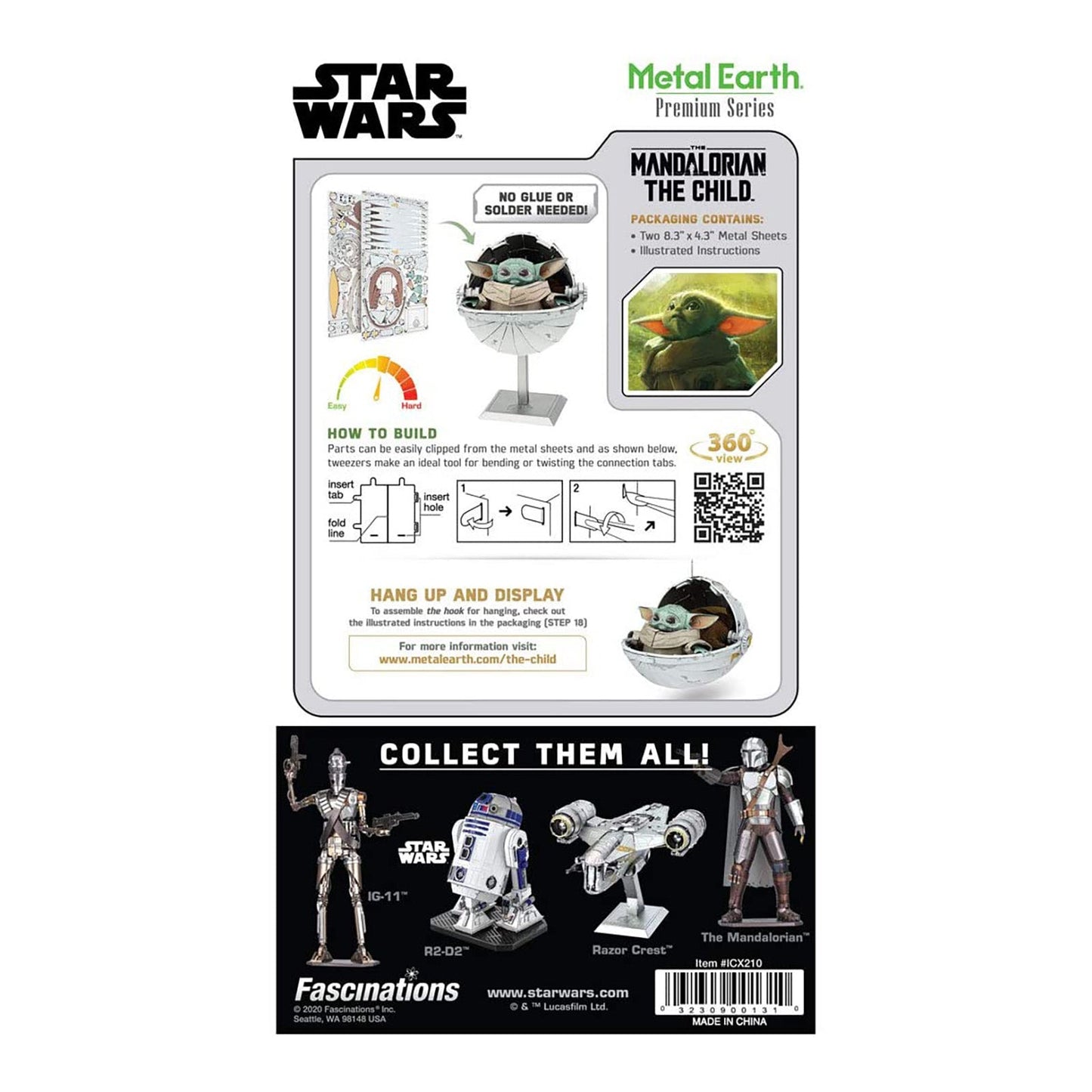Metal Earth Mandalorian The Child Model Kit