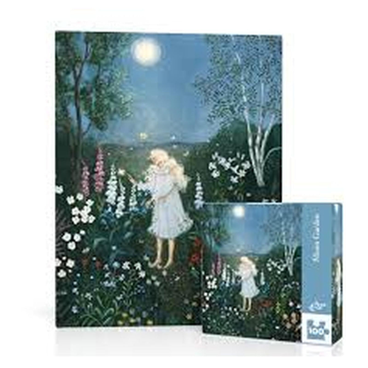 New York Moon Garden Mini 100 Piece Jigsaw Puzzle