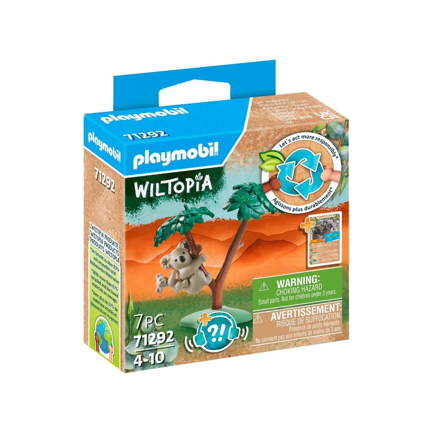 Playmobil Wiltopia Koala With Baby Building Set 71292