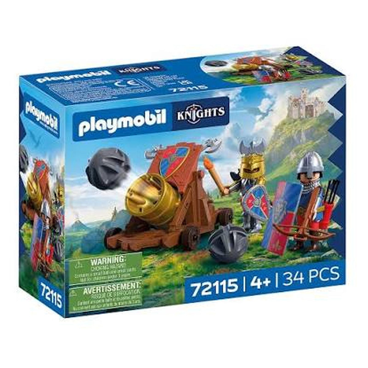 Playmobil Knights Lion Knights With Battle Cannon Building Set 72115