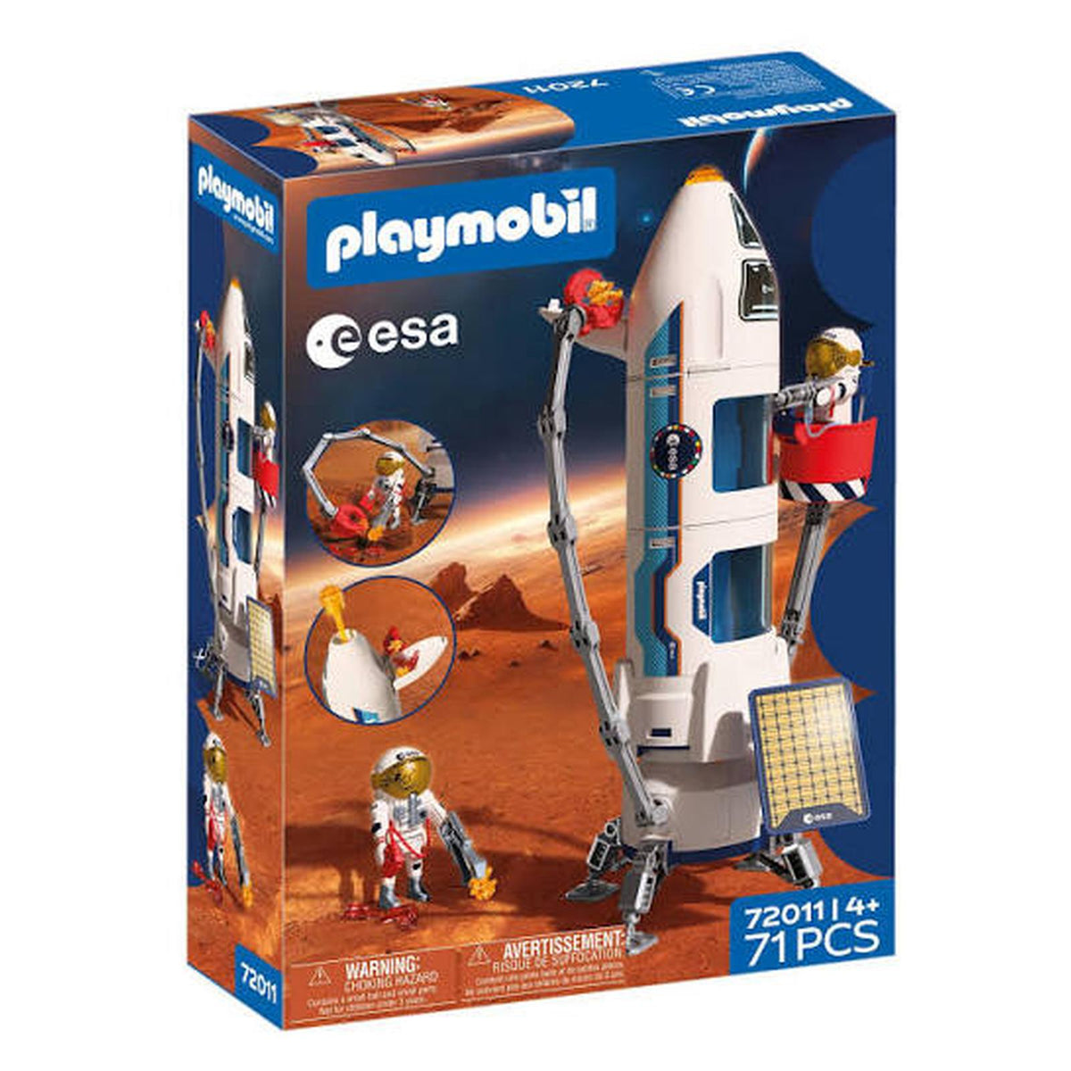 Playmobil Mars Research Rocket Building Set 72011