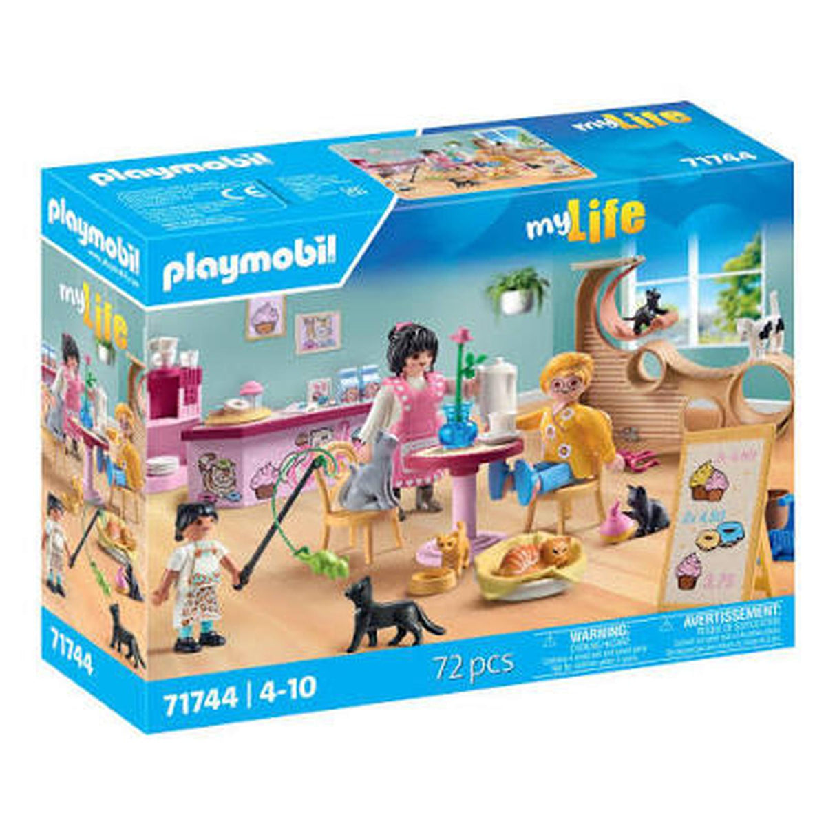 Playmobil My Life Cat Cafe Building Set 71744