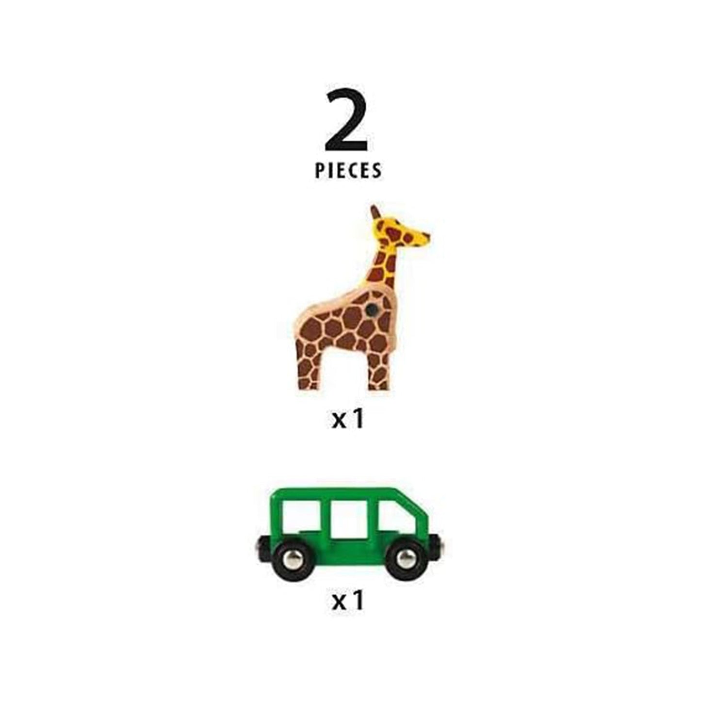 Ravensburger Brio Giraffe And Wagon Set