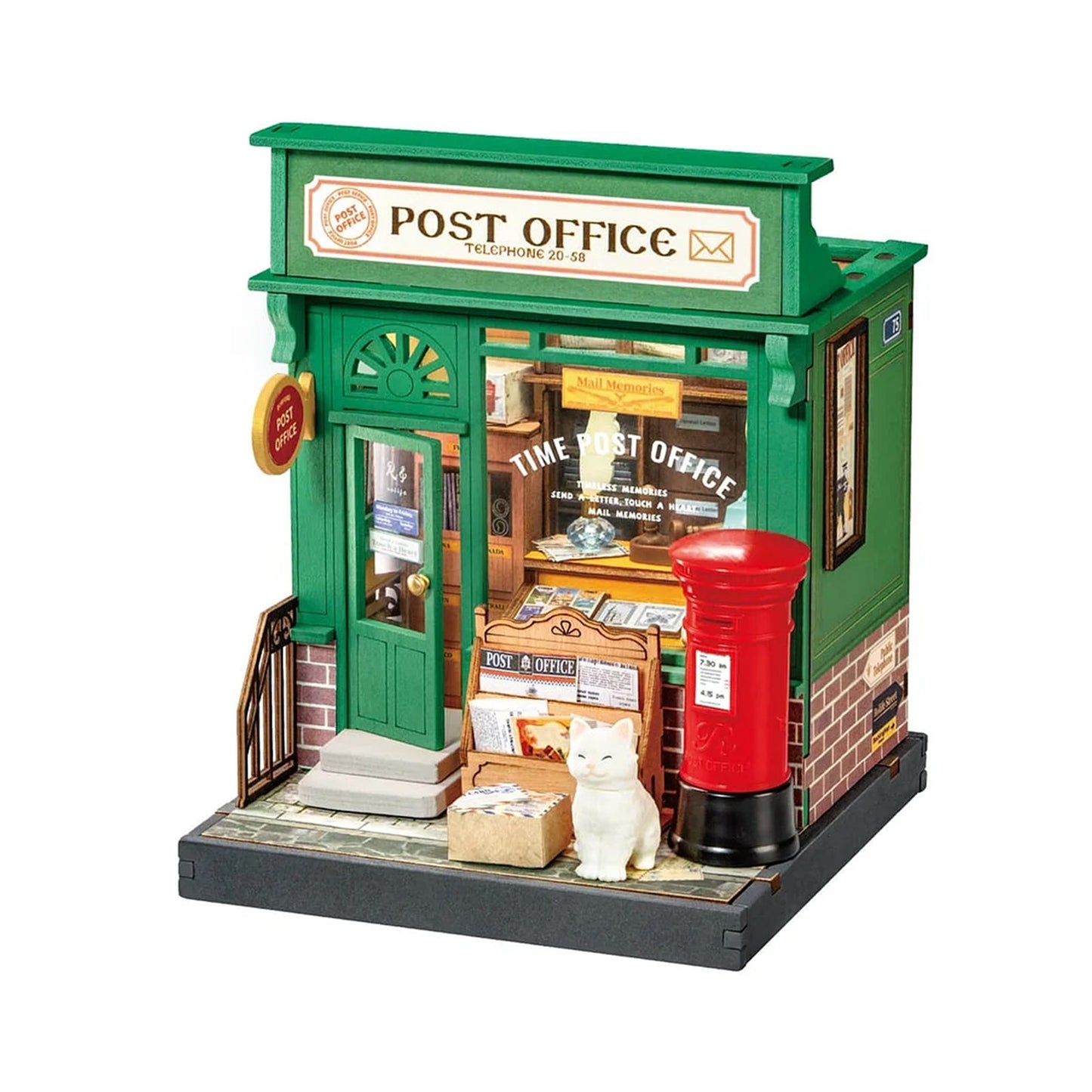 Robotime Rolife DIY Century Post Office Building Set