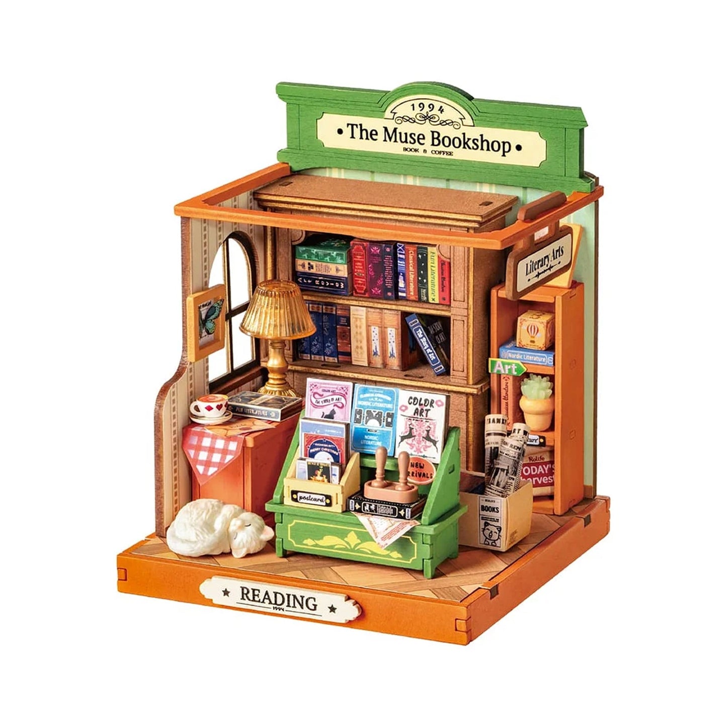 Robotime Rolife DIY Muse Bookshop Building Set