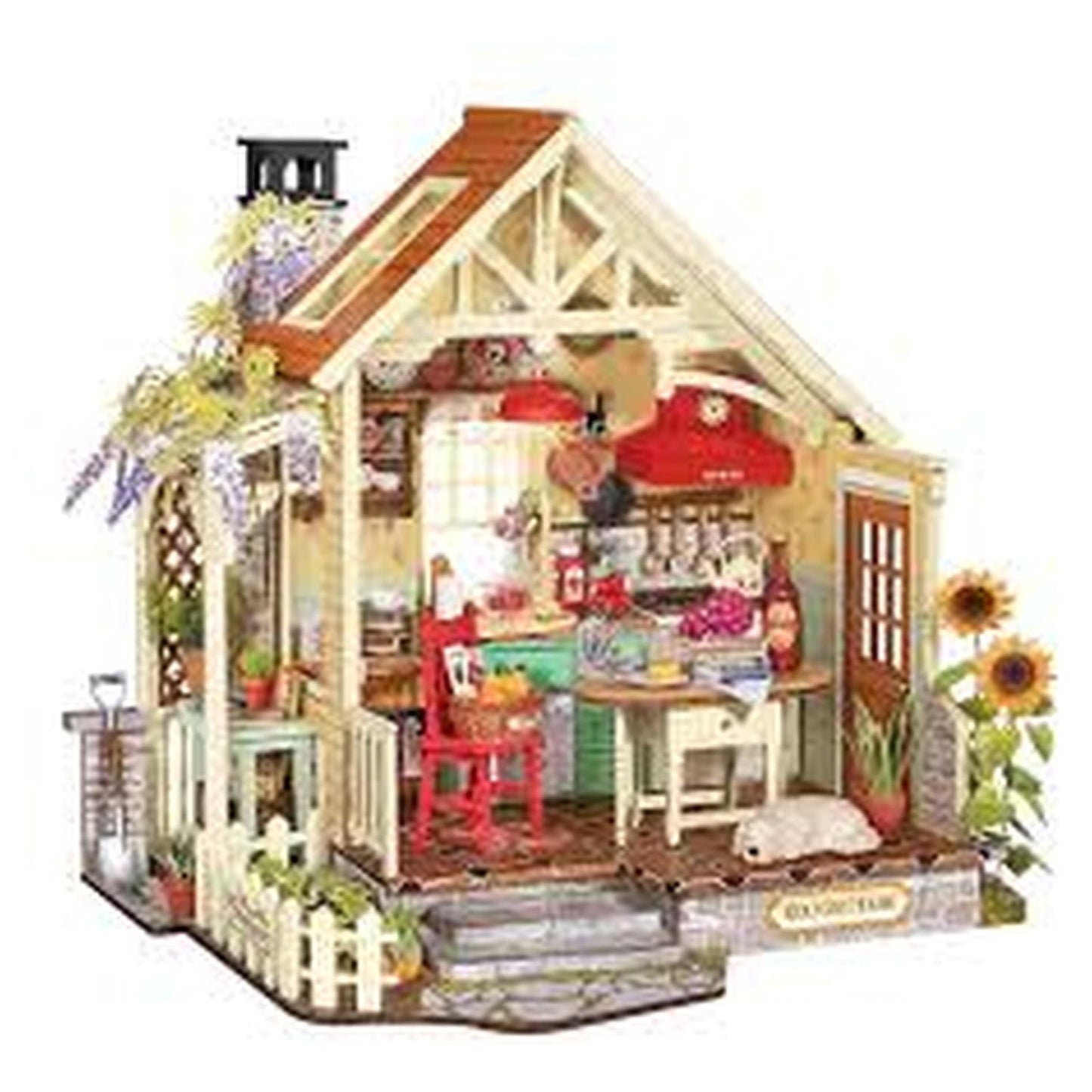 Rolife Sunlit Farmhouse Kitchen Secret Miniature House Set