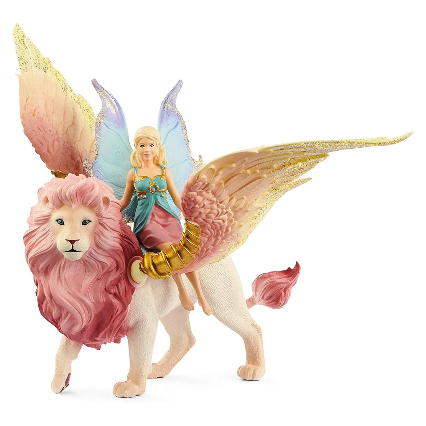 Schleich Bayala Fairy In Flight On Winged Lion Animal Figure 70714