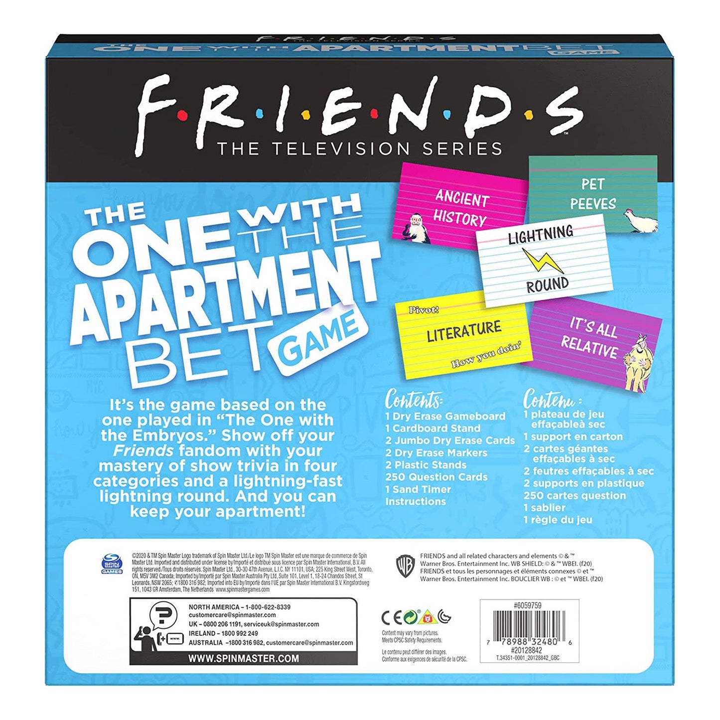 Spin Master Friends One With The Apartment Bet Game