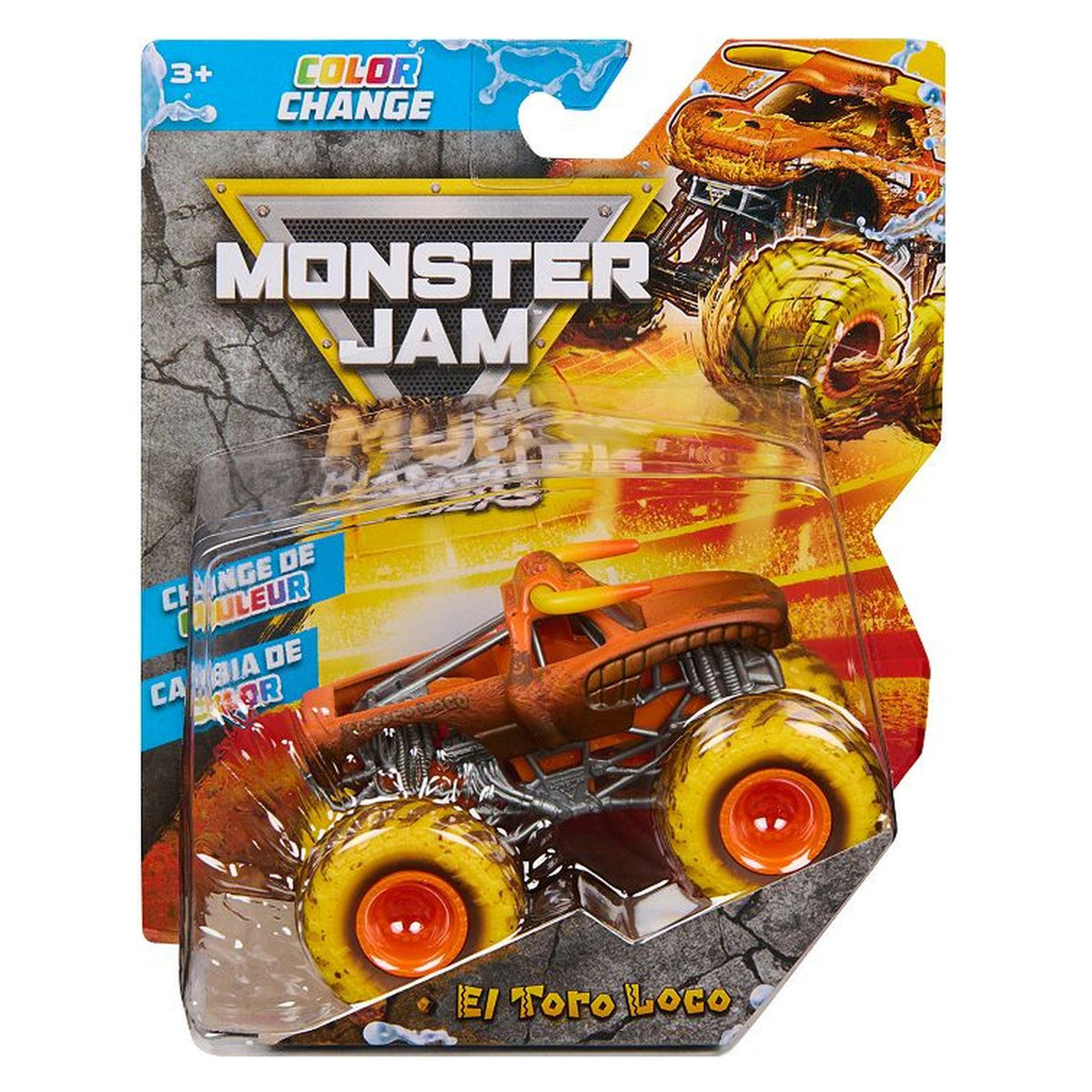 Spin Master Monster Jam Color Change Mud Blasters El Toro Loco Truck