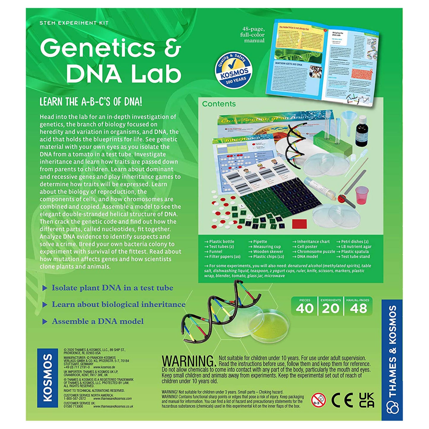 Thames And Kosmos STEM Genetics And DNA Lab Kit