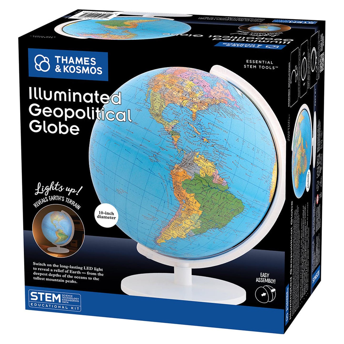 Thames And Kosmos Illuminated Geopolitical Globe