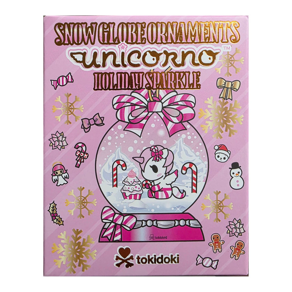 Tokidoki Snow Globe Ornaments Holiday Sparkle Unicorno Blind Box Figure