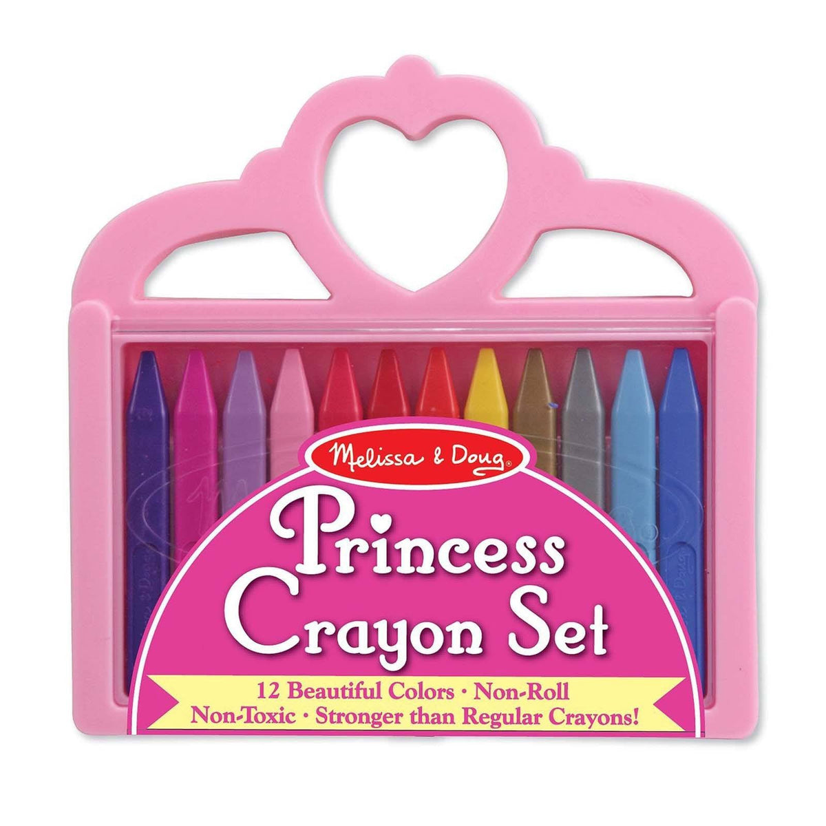Melissa And Doug 12 Colors Princess Crayon Set