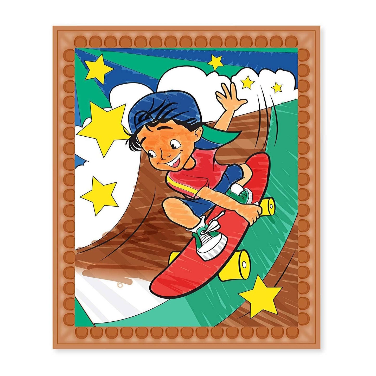 Melissa And Doug On The Go Color By Numbers Blue Set