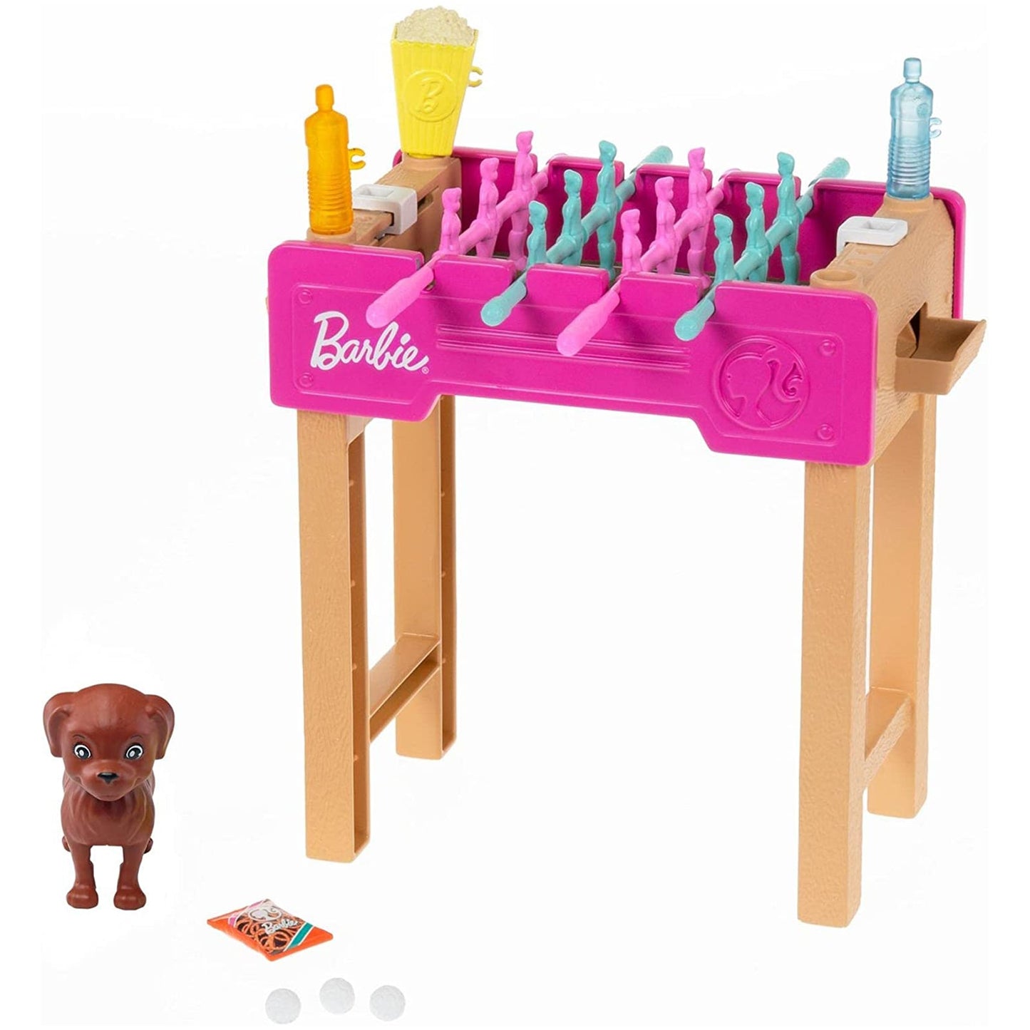 Barbie Foosball Table With Dog Playset