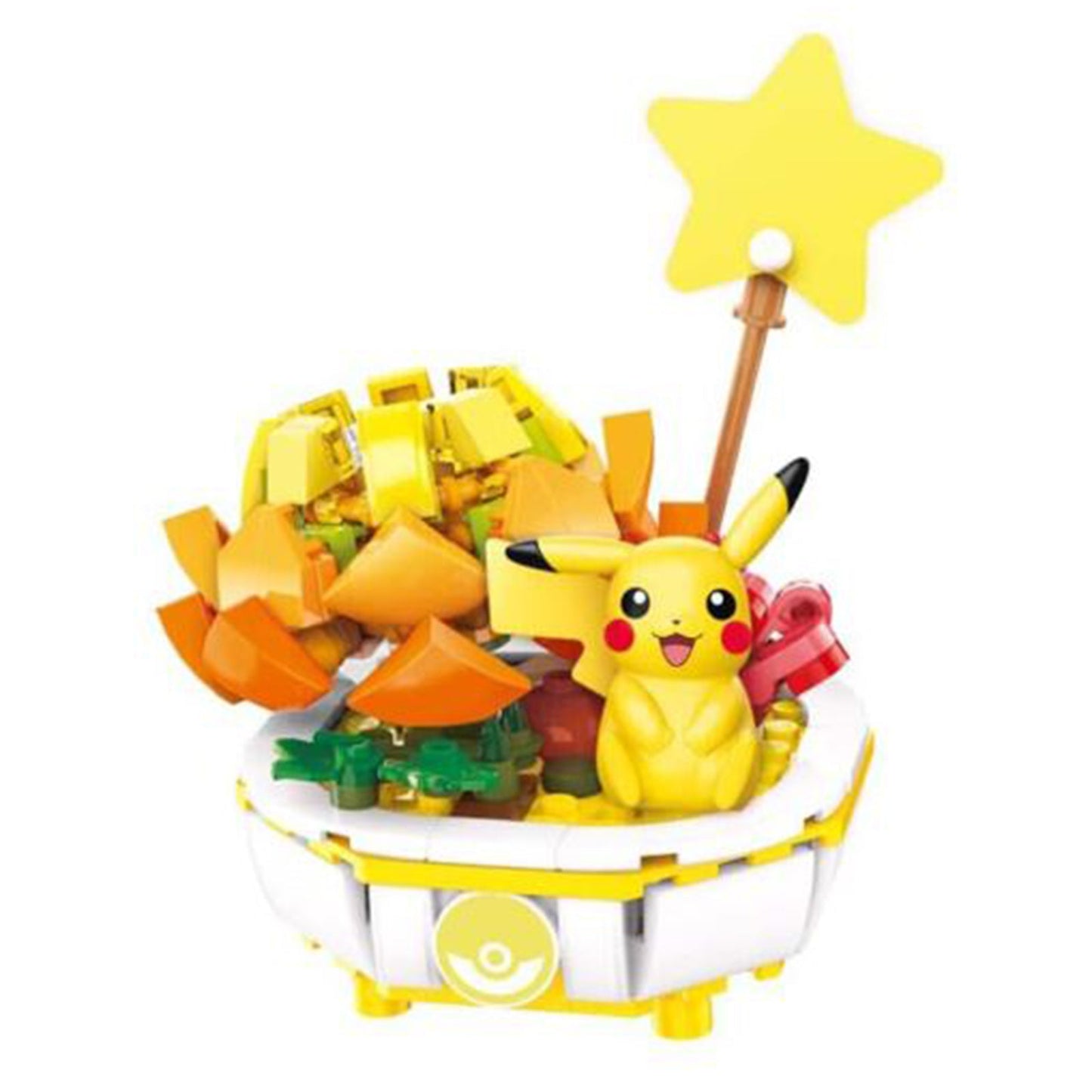 QMAN Keeppley Pokemon Bonsai Pikachu Building Block Set