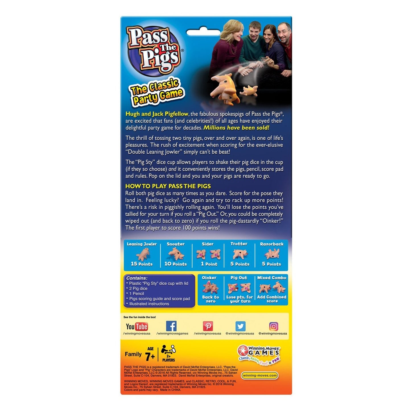 Pass The Pigs Dice Game