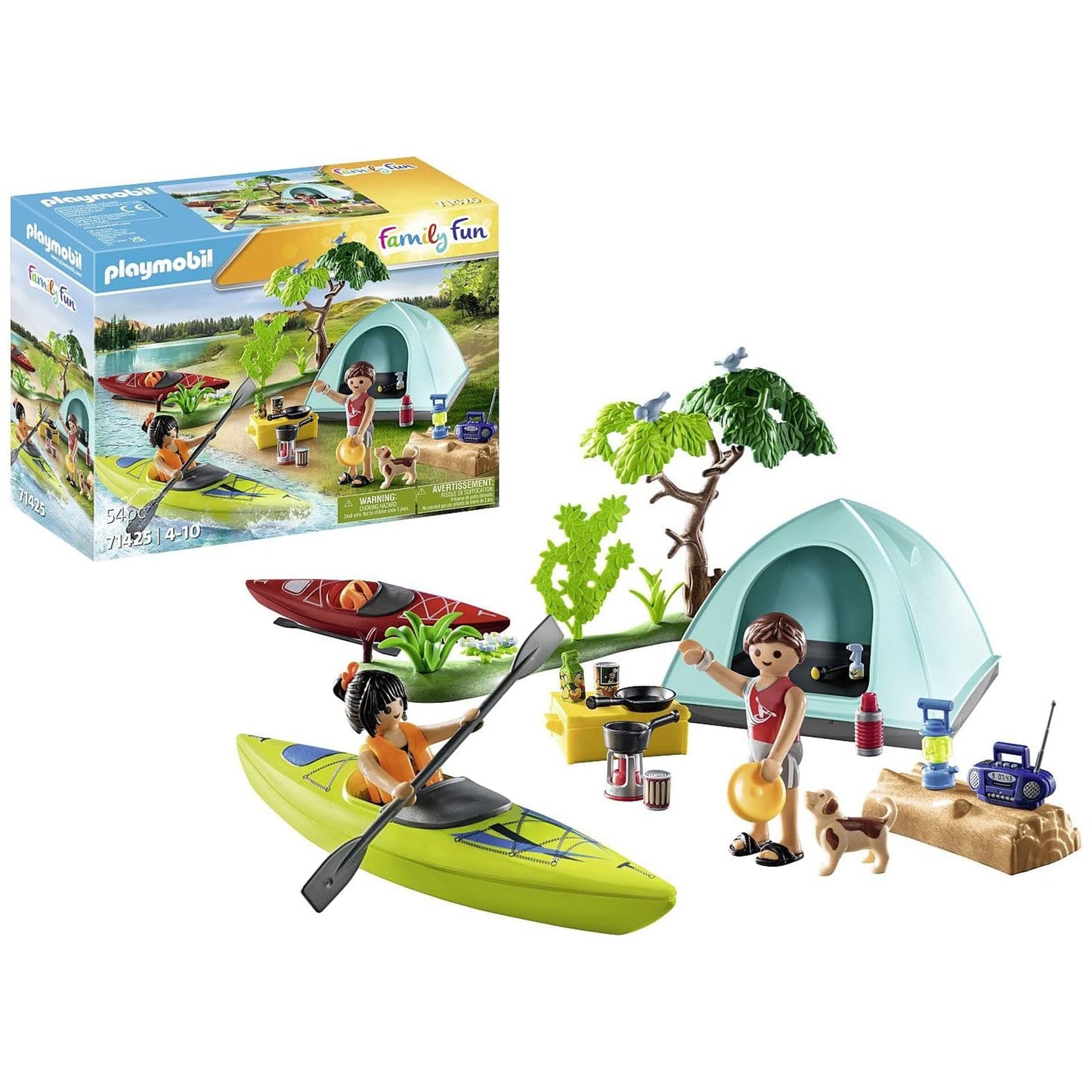 Playmobil Family Fun Camping With Campfire Building Set 71425