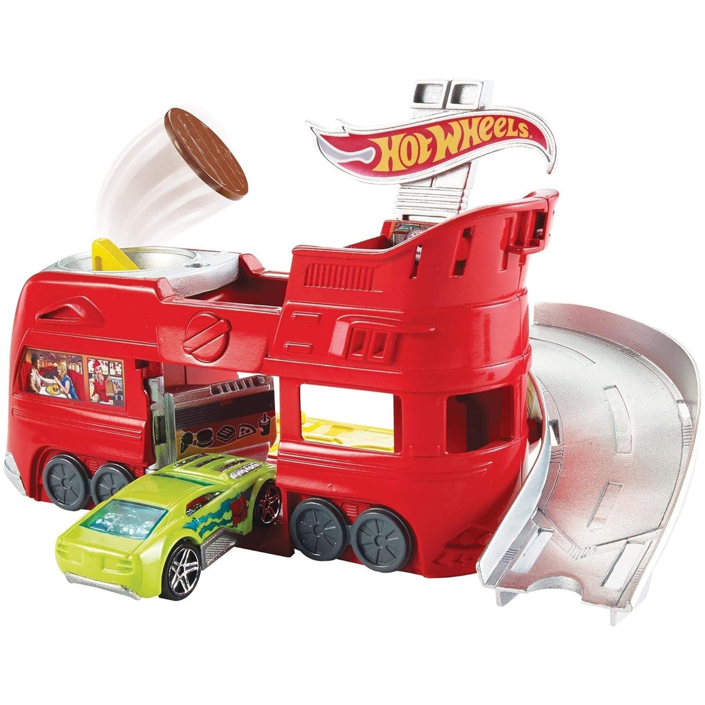 Mattel Hot Wheels City Dine And Dash Fold-Out Play Set