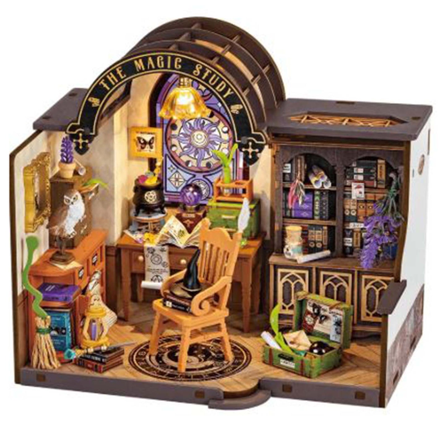 Robotime Rolife DIY Miniature House The Magic Study Building Set