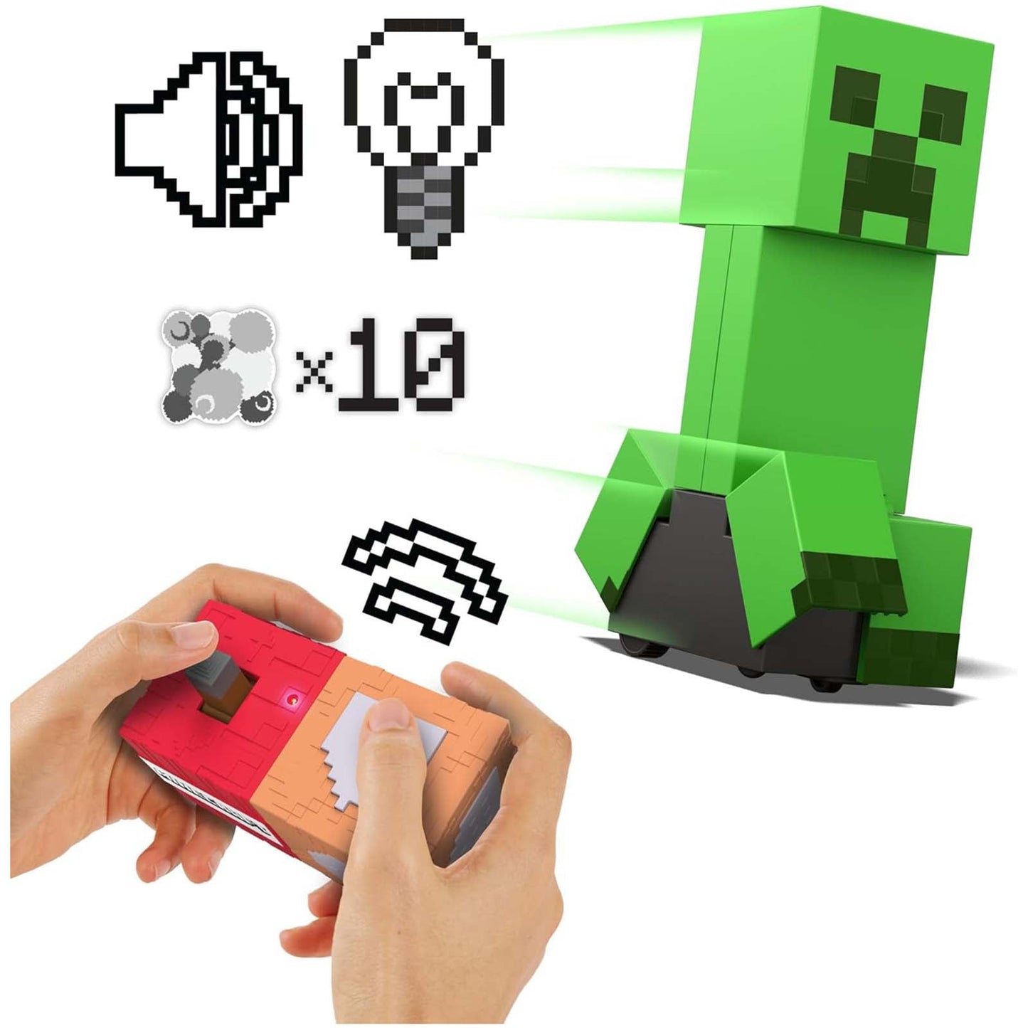 Mattel Minecraft Exploding RC Creeper